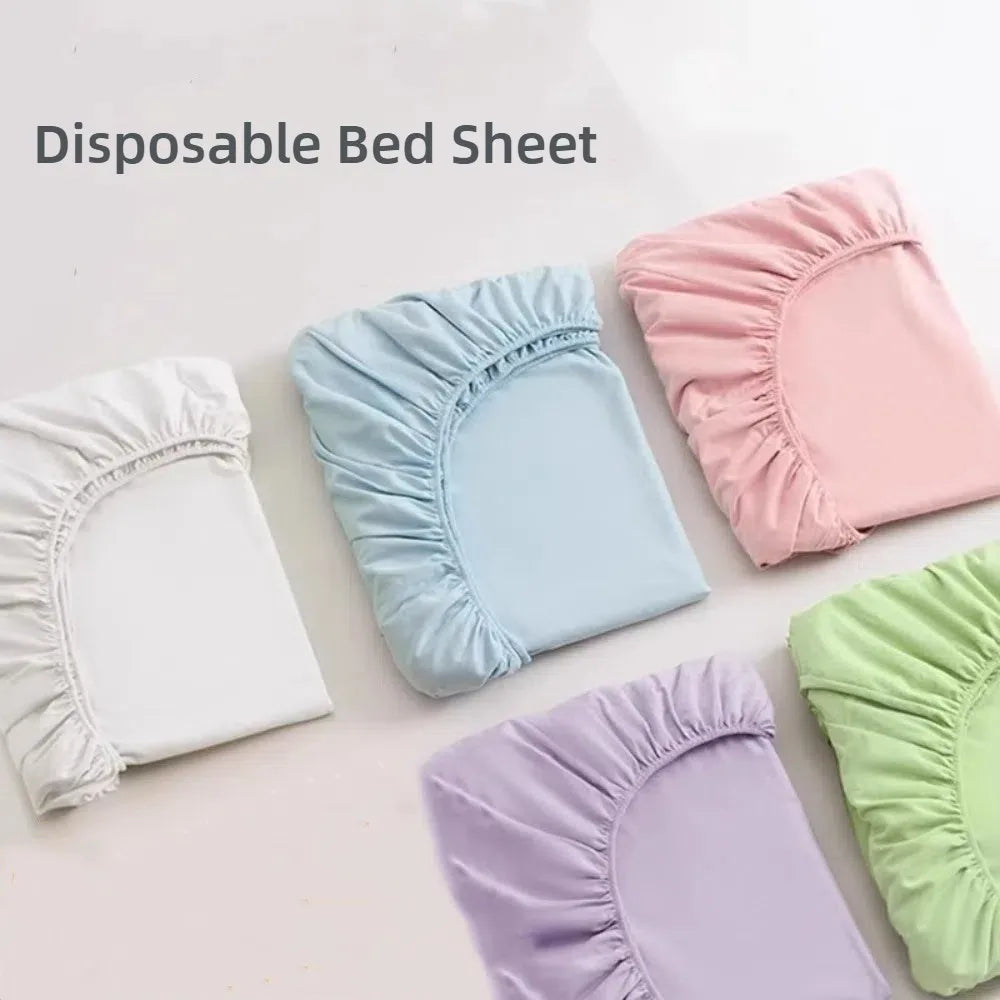 Disposable Non-Woven Fitted Sheet – Travel Bed Cover Disposable Fitted Sheet Nixie