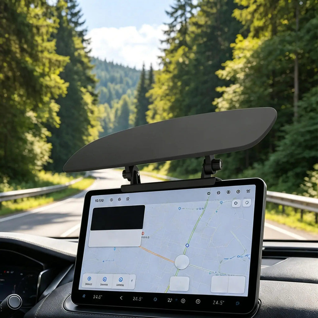 Car GPS Sun Visor Screen Shade – Adjustable Anti-Glare