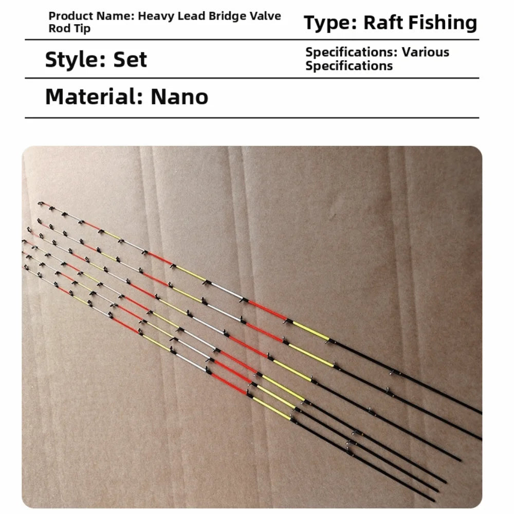 55cm Stainless Steel Fishing Rod Tip – 13 Guide Rings Fishing Rod Tip Nixie