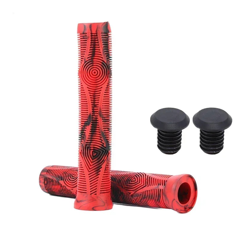 BUCKLOS 160mm MTB Bike Handlebar Grips – Anti-Slip Rubber Bike Handlebar Grips Nixie 160-RED