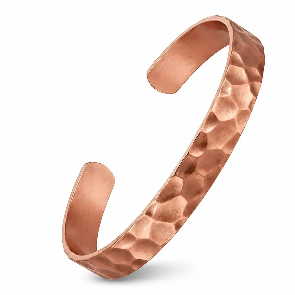 Pure Copper Adjustable Cuff Bangle Bracelet – Unisex