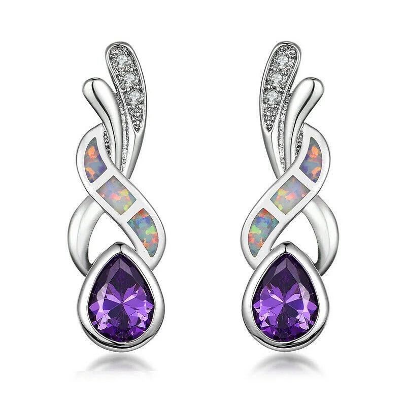 Round Drop Dangle Earrings – Rhinestone Zinc Alloy | Women Drop Dangle Earrings Nixie