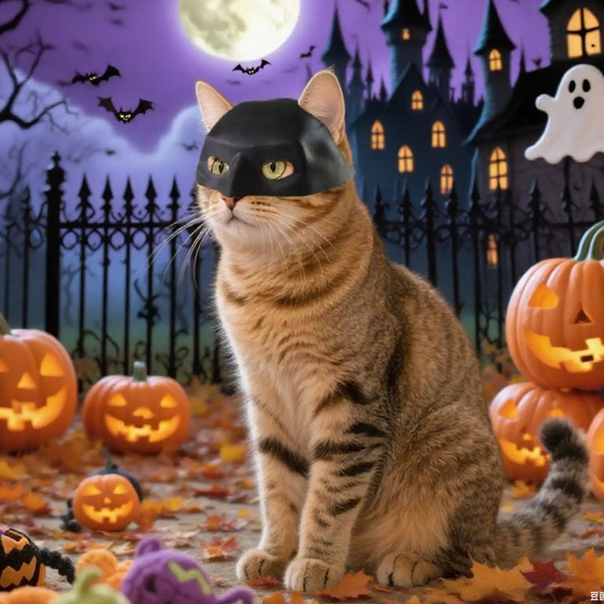 Kitten Bat Cat Mask – Funny Halloween Cosplay Pet Costume Pet Costume Mask Nixie