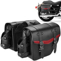 Waterproof PU Leather Motorcycle Saddle Bags – Universal Fit Motorcycle Saddle Bags Nixie Black