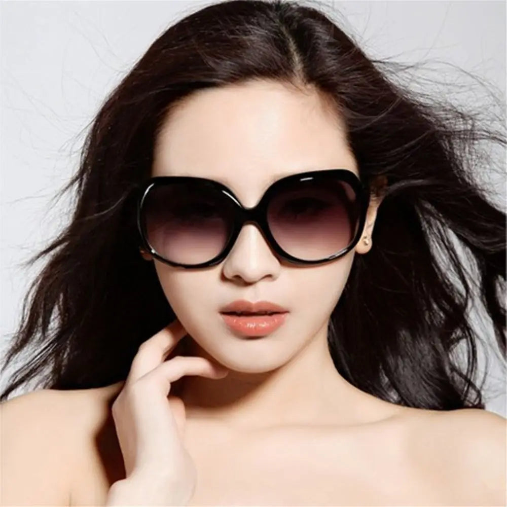 Oversized Gradient Sunglasses UV Protection Women | Elliptical Oversized Sunglasses Nixie