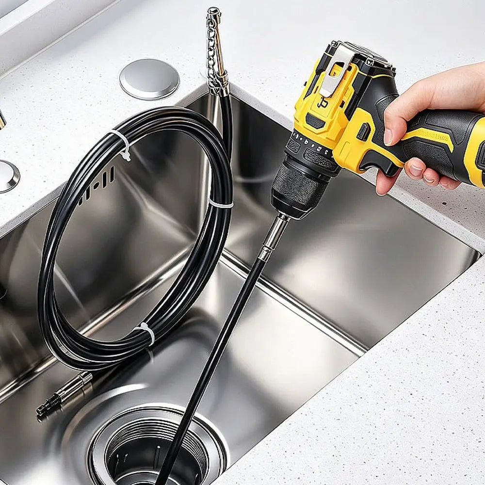 Adjustable Drain Pipe Dredger – Flexible Steel Chain Cleaner Drain Pipe Dredger Nixie