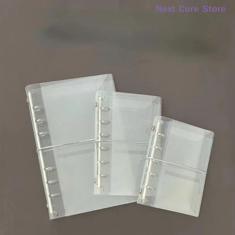 A6 Mini PP Three-Fold Loose Notebook Cover | Card & Photo Storage Notebook Cover Nixie