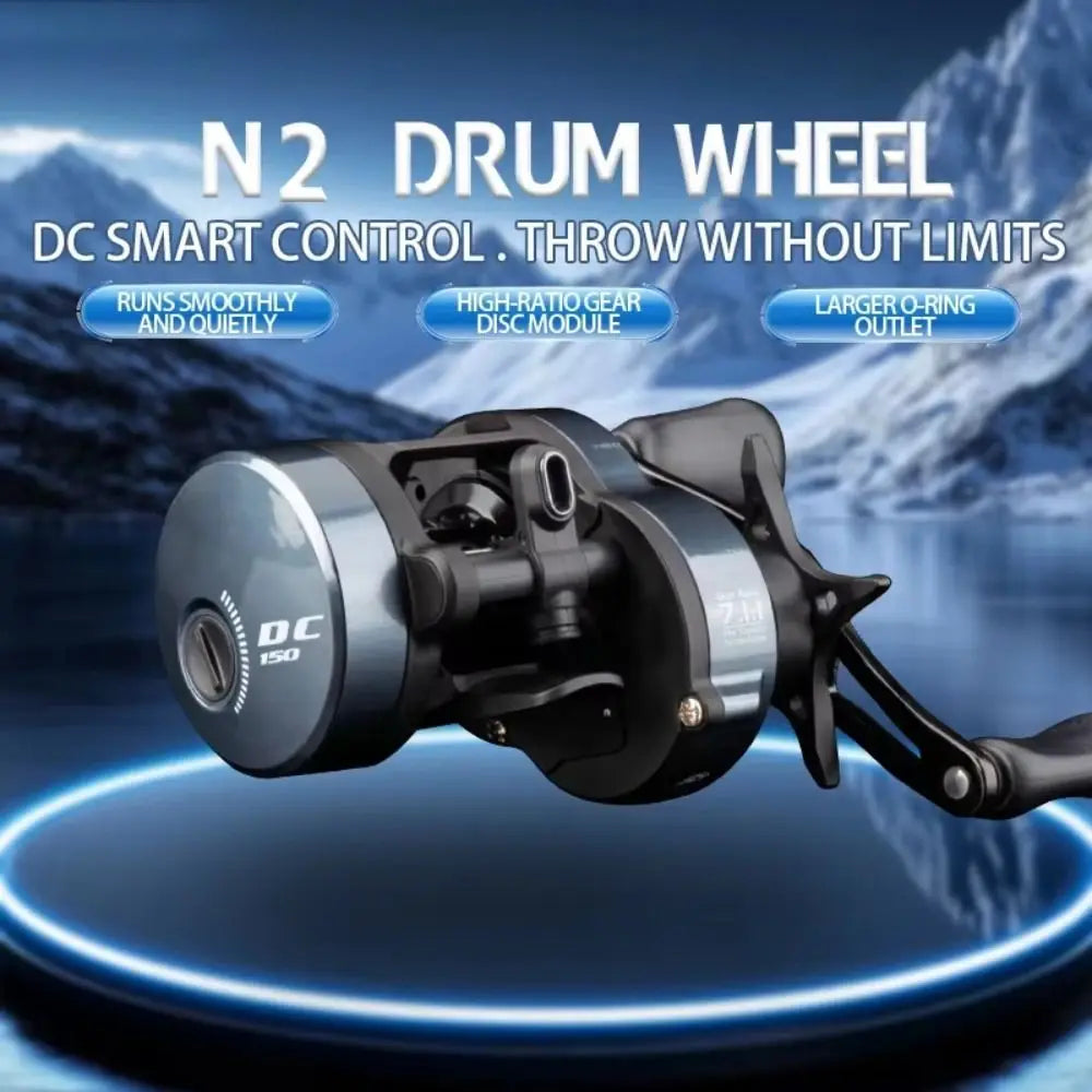 Baitcasting Reel 7.1:1 Gear Ratio 8kg Drag DC Brake 6+1 Bearings Baitcasting Fishing Reel Nixie