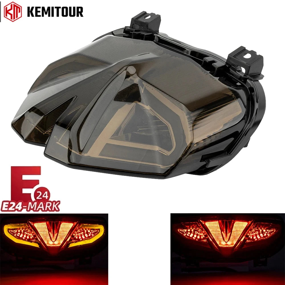 KEMITOUR E24 LED Taillight for Yamaha MT-09 2021-2023 Motorcycle Tail Light Nixie