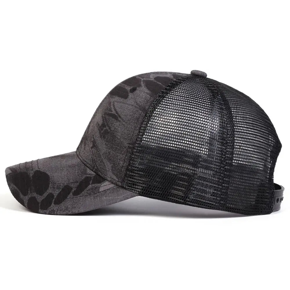 Unisex Adjustable Mesh Baseball Cap – Casual Peaked Hat