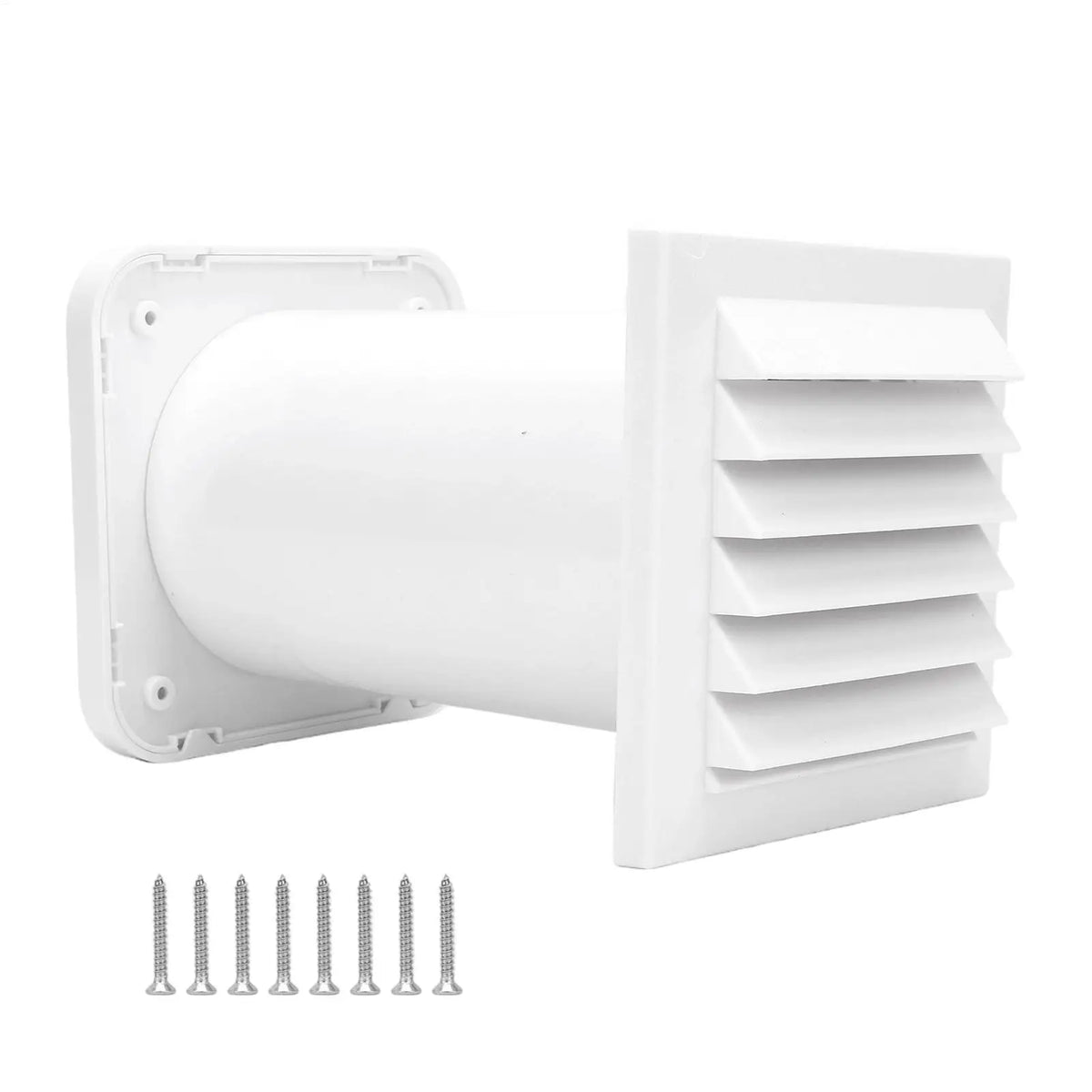 Adjustable Wall Vent Kit – Exhaust & Intake with Rainproof Louvers Wall Ventilation Kit Nixie Default Title