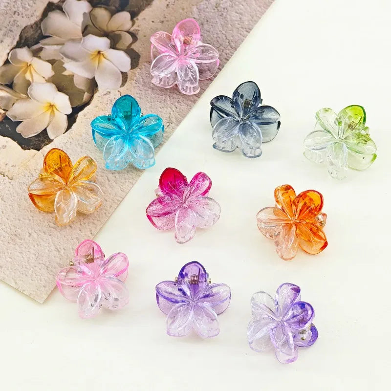 10pcs Daffodil Flower Hair Clips Y2K Bohemian Braiding Cuffs Floral Hair Clips Nixie