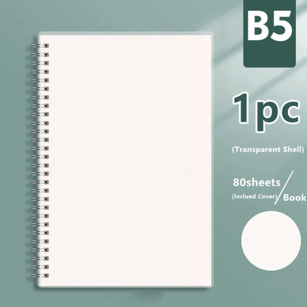 Spiral Coil Notebook A4/A5/A6/B5 – Grid, Blank & Lined