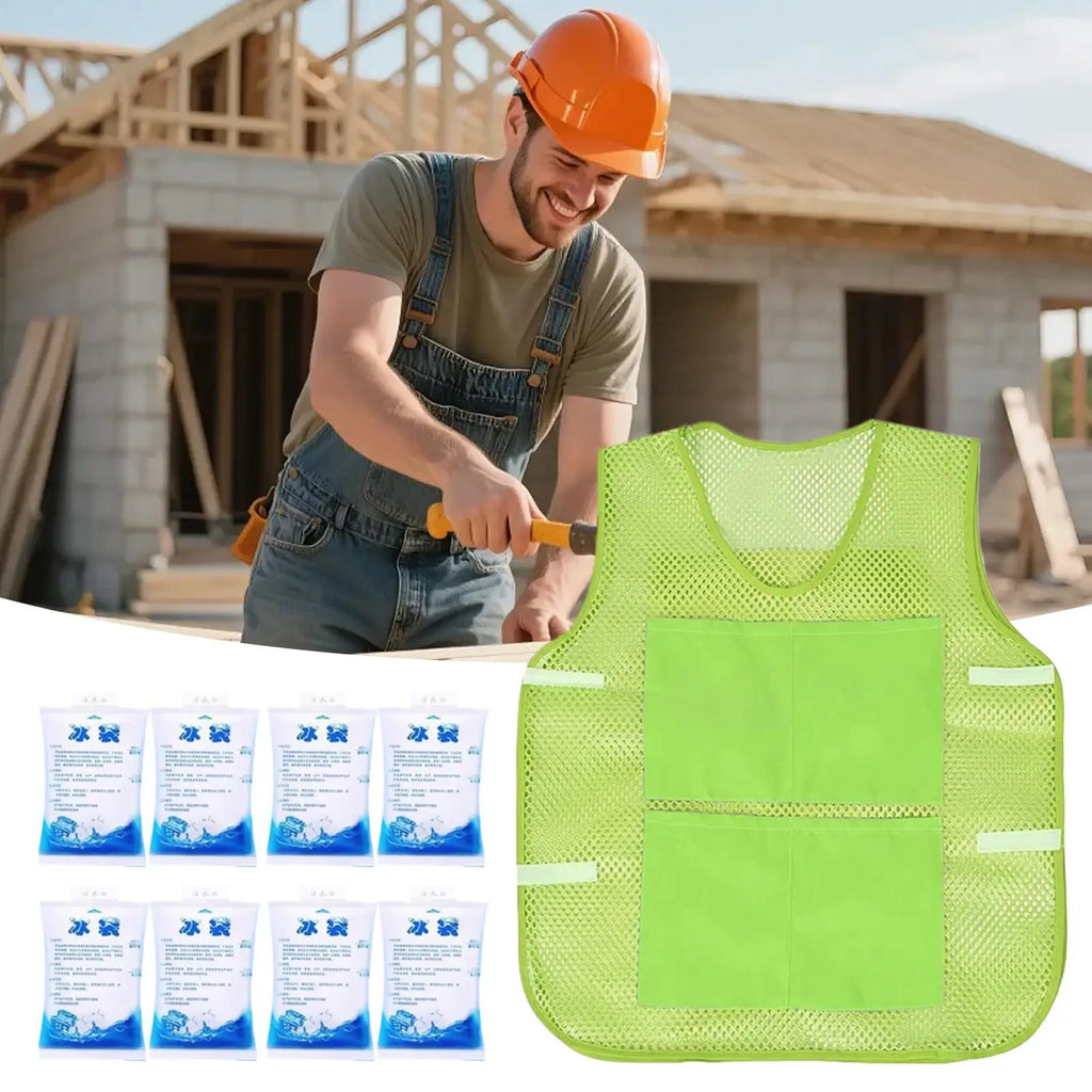 Cooling Ice Vest with Ice Packs | Breathable Summer Vest Cooling Ice Vest Nixie