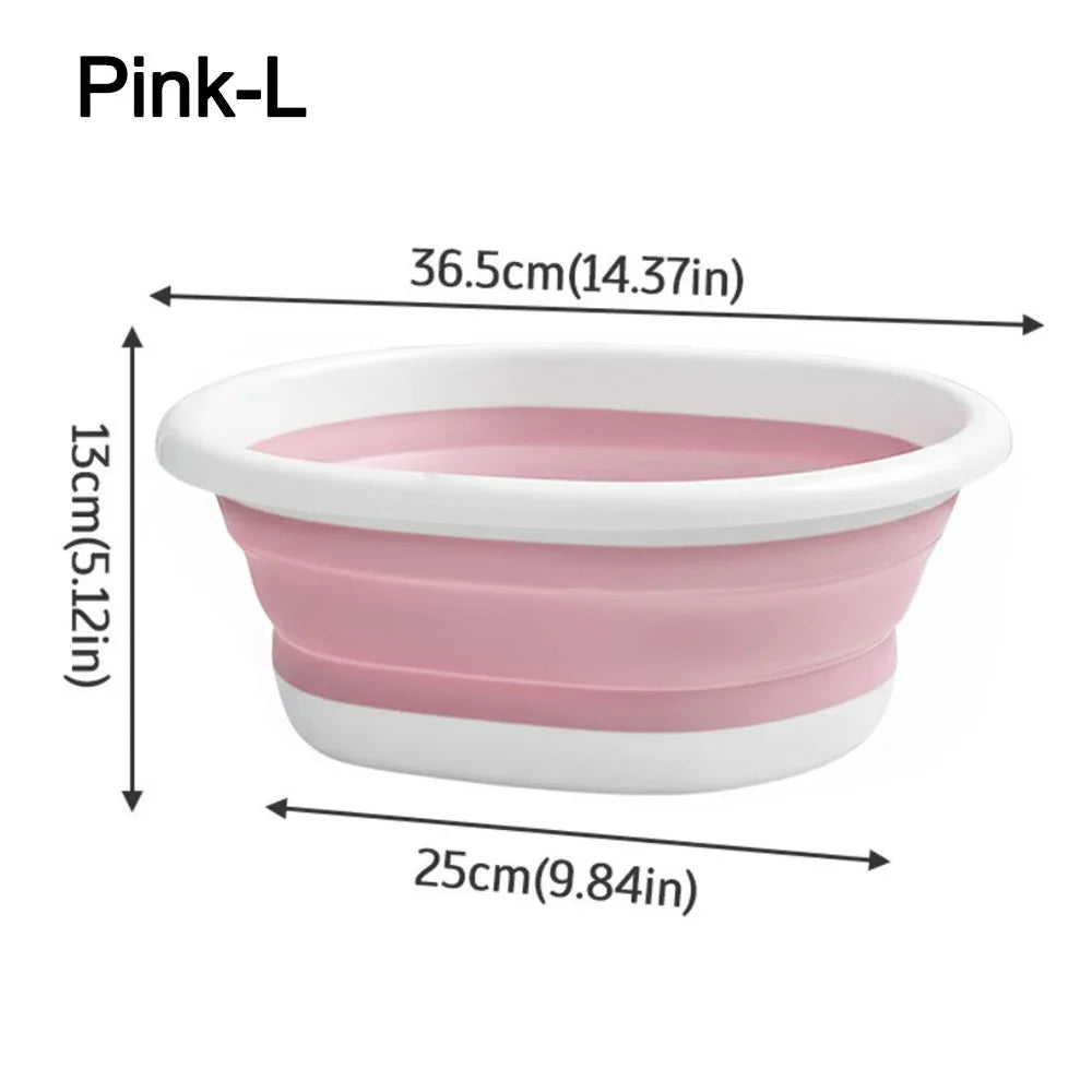 Foldable Wash Basin – Portable Collapsible Laundry Tub S/M/L