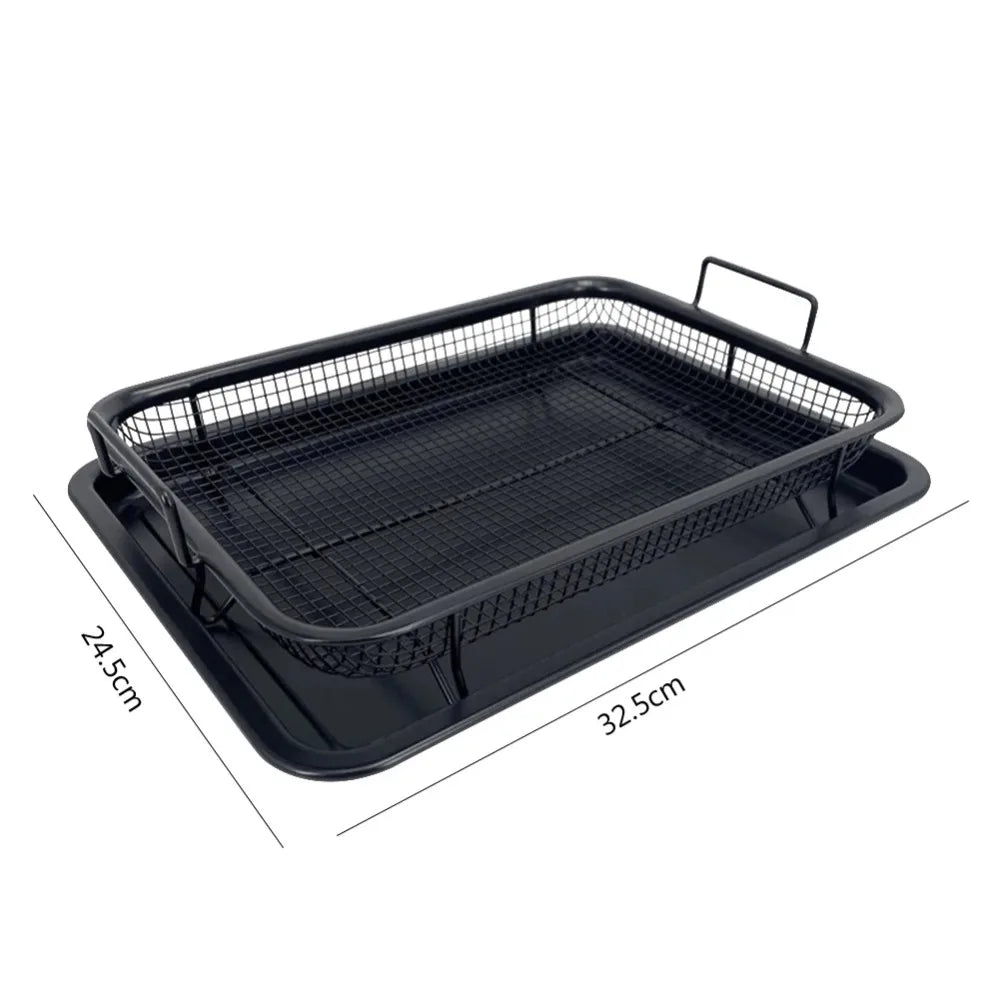 FEB.WIND Non-Stick Stainless Steel Baking Pan & Fry Basket Set Baking Pan Set Nixie