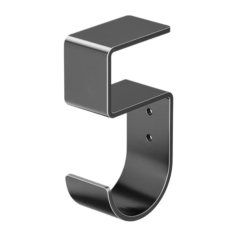 Carbon Steel No-Drill Desk Edge Hook for Bags & Headphones Desk Edge Hook Nixie