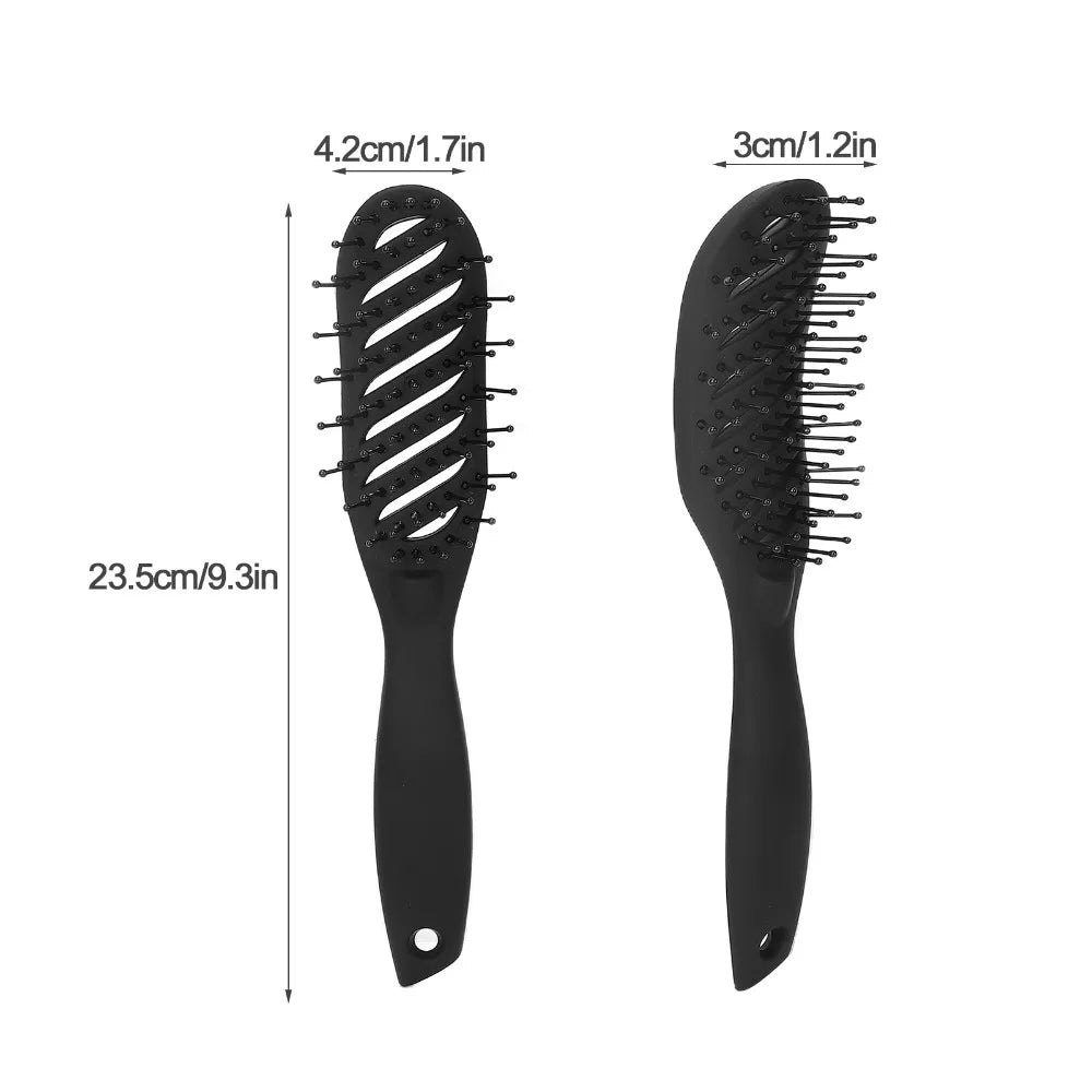 Curved Vent Hair Comb with Nylon Bristles – Travel & Daily Hair Comb Nixie