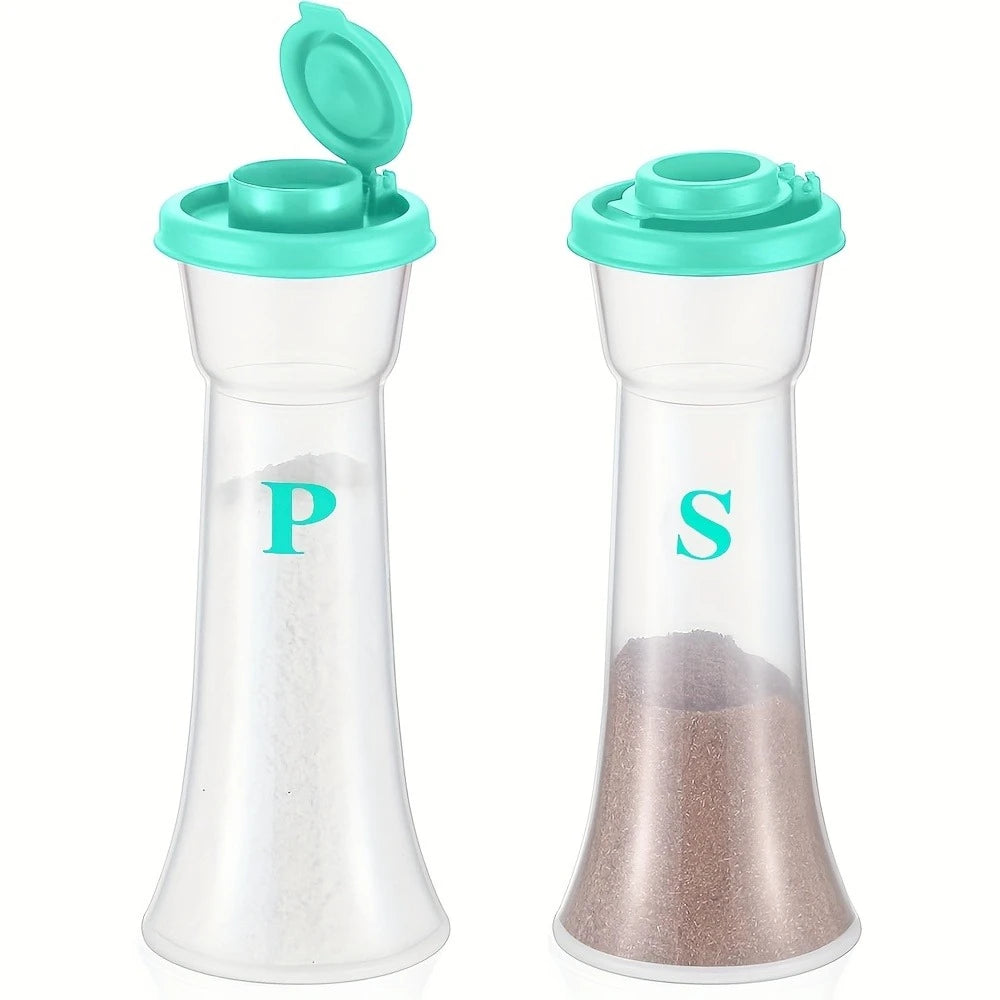 2-Pack Large Salt & Pepper Shaker Set with Lids – Kitchen Salt & Pepper Shakers Nixie Blue