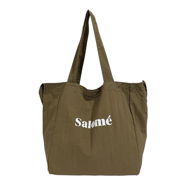 Korean Canvas Crossbody Bag – Large Capacity Minimalist Tote Canvas Crossbody Bag Nixie