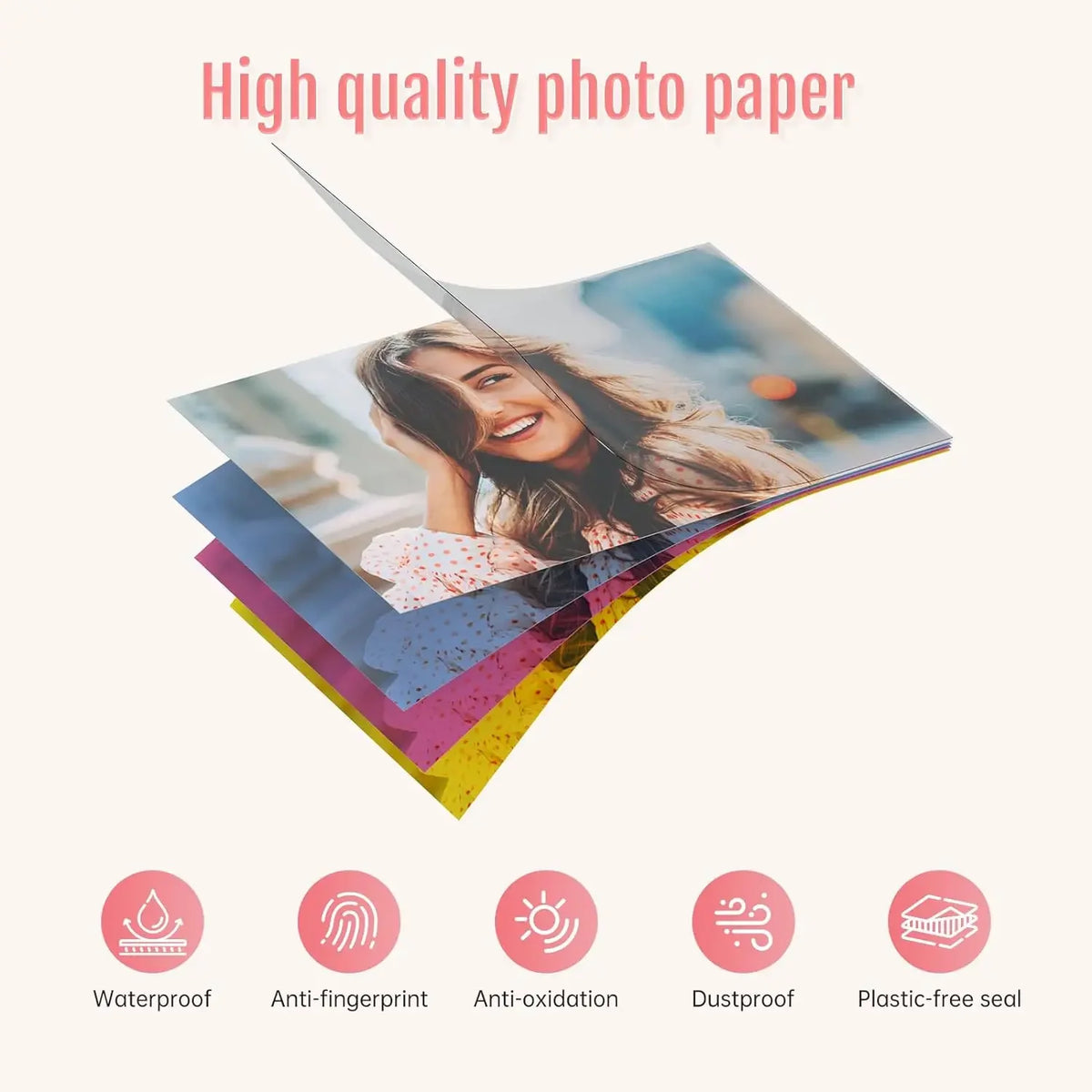 HPRT CP2100 Photo Paper & Ribbon Pack – 2x3" 20 Sheets