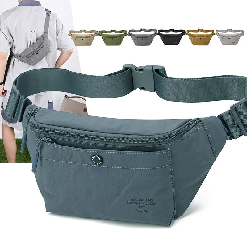 Nixie Unisex Sports Chest Bag – Lightweight Oxford Waist Bag Sports Chest Bag Nixie