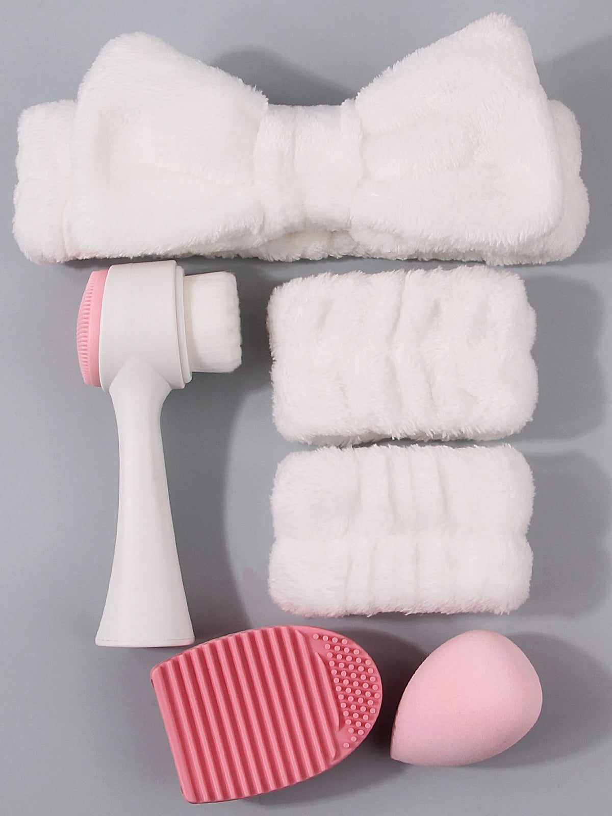 6-Piece Skincare Cleansing Set – Brush, Sponge & Hair Band Skincare Tool Kit Nixie