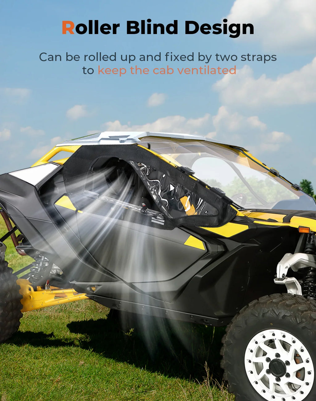 Soft Upper Door Kit for Can-Am Maverick R 2024–2025 | TPU Mesh UTV Soft Door Kit Nixie