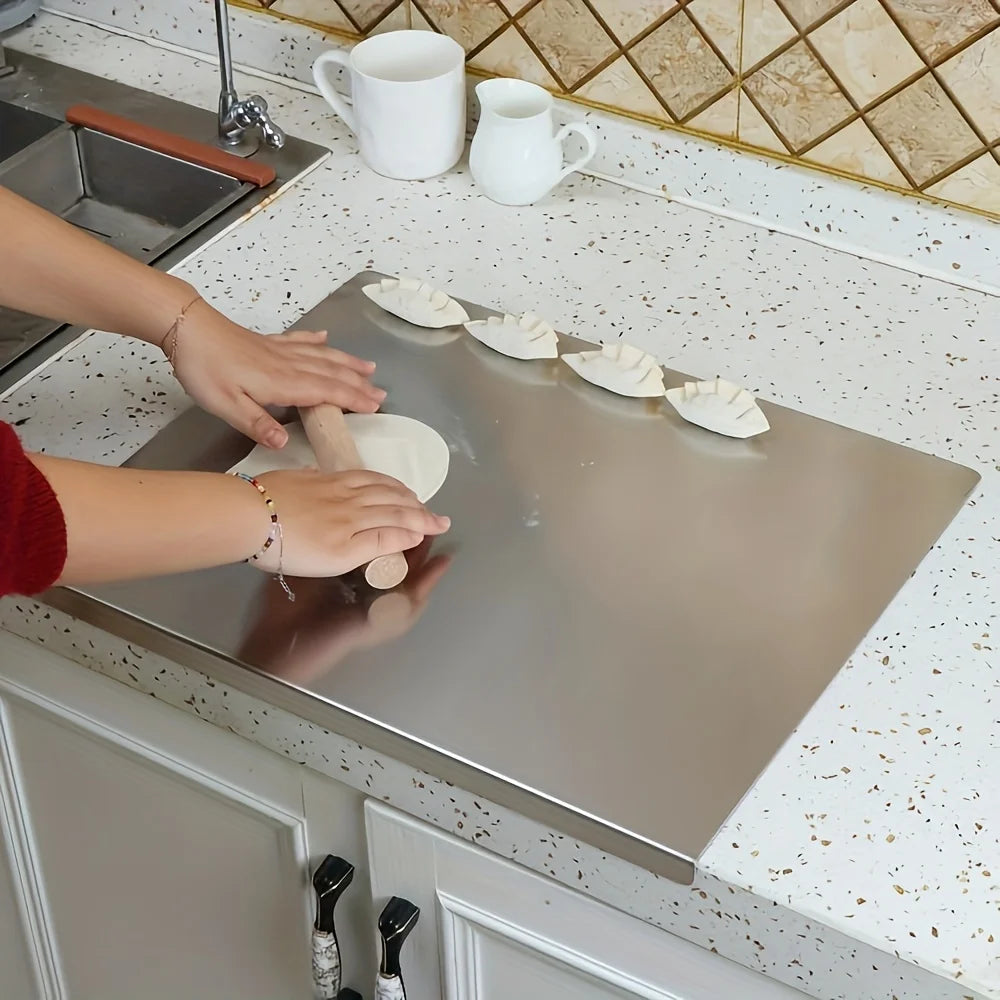 BEQ Stainless Steel Cutting Board – Heavy Duty Non-Slip