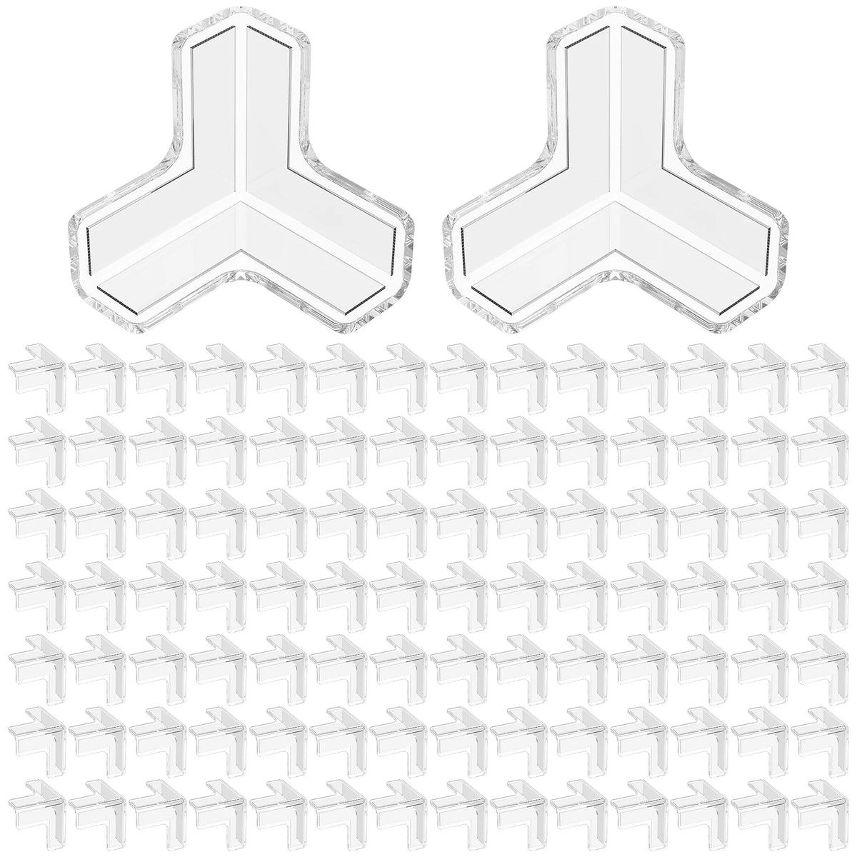 Baby Corner Guards – Transparent PVC Edge Protectors 24/48/100 Pcs Baby Corner Guards Nixie 100Pcs Style 1