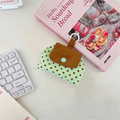 Mini Earphone Coin Pouch – Snap Button Polyester Storage Bag