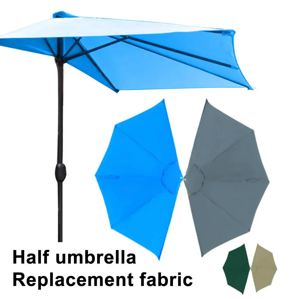 Semi-Circular Umbrella Replacement Canopy UV30+ Outdoor Shade Umbrella Replacement Canopy Nixie