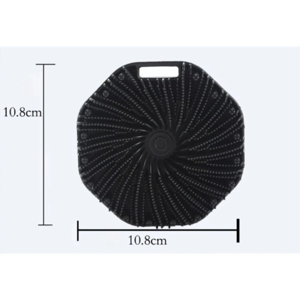 Silicone Hexagonal Bath Brush – Wall-Hanging Shower Scrubber