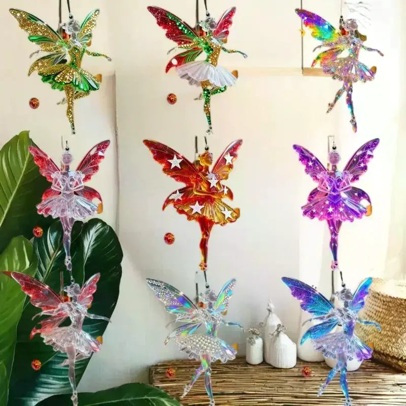 2D Acrylic Ballerina Pendant – Car Charm & Christmas Ornament Decorative Pendant Nixie