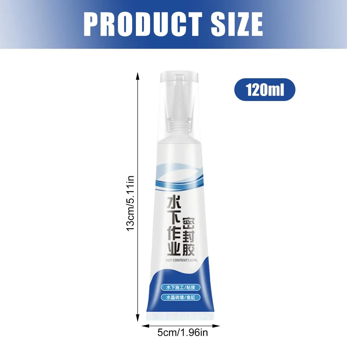Aquarium Safe Glue 120ml – Clear Waterproof Fish Tank Sealant