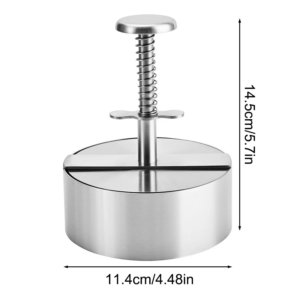 Stainless Steel Burger Press – Non-Stick Patty Maker | BBQ Burger Patty Press Nixie
