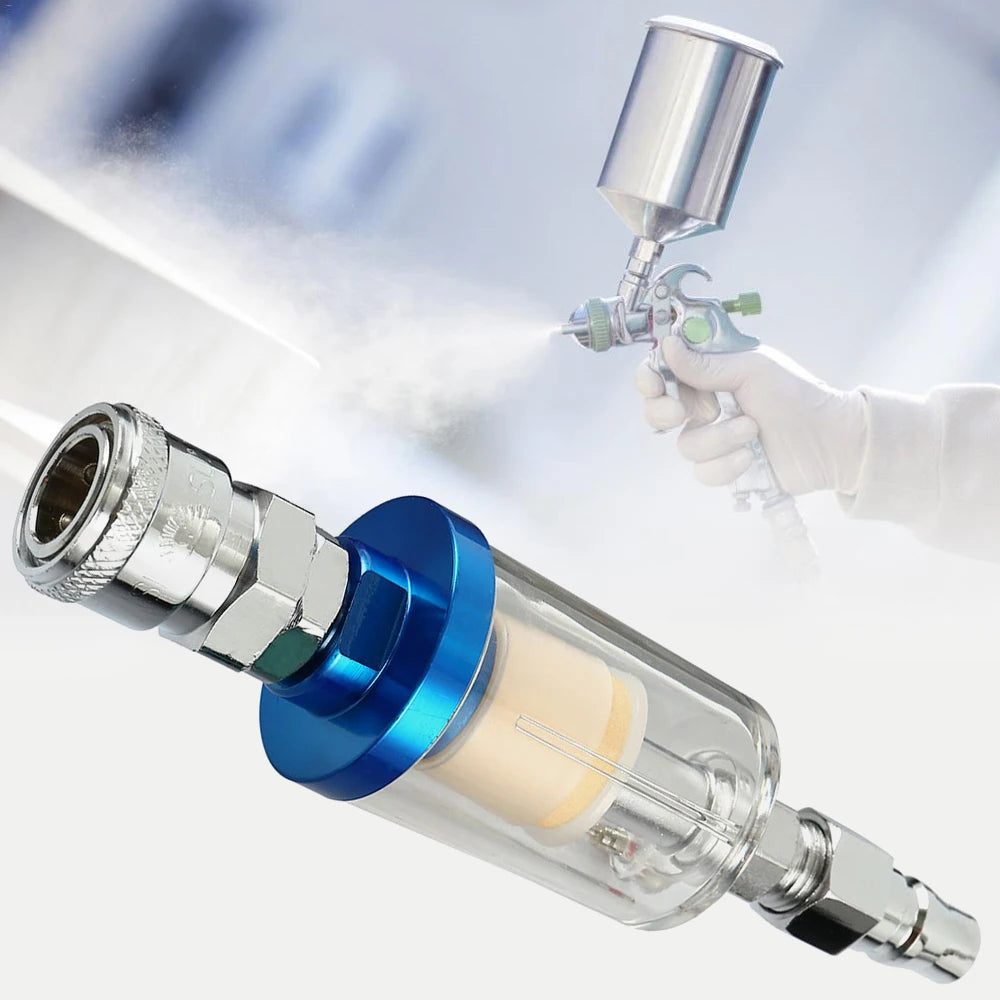 Air Oil Water Separator Filter 1/4" BSP for Compressor Sprayer Air Compressor Filter Nixie