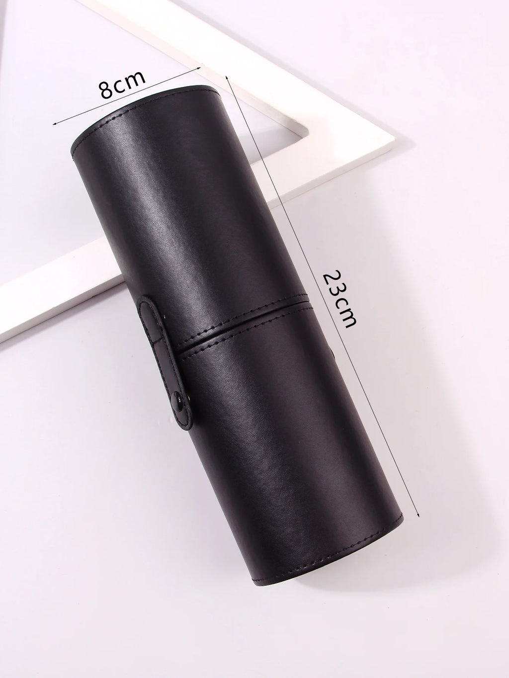 PU Leather Makeup Brush Holder & Desktop Organizer Bucket Makeup Brush Organizer Nixie 23x8cm