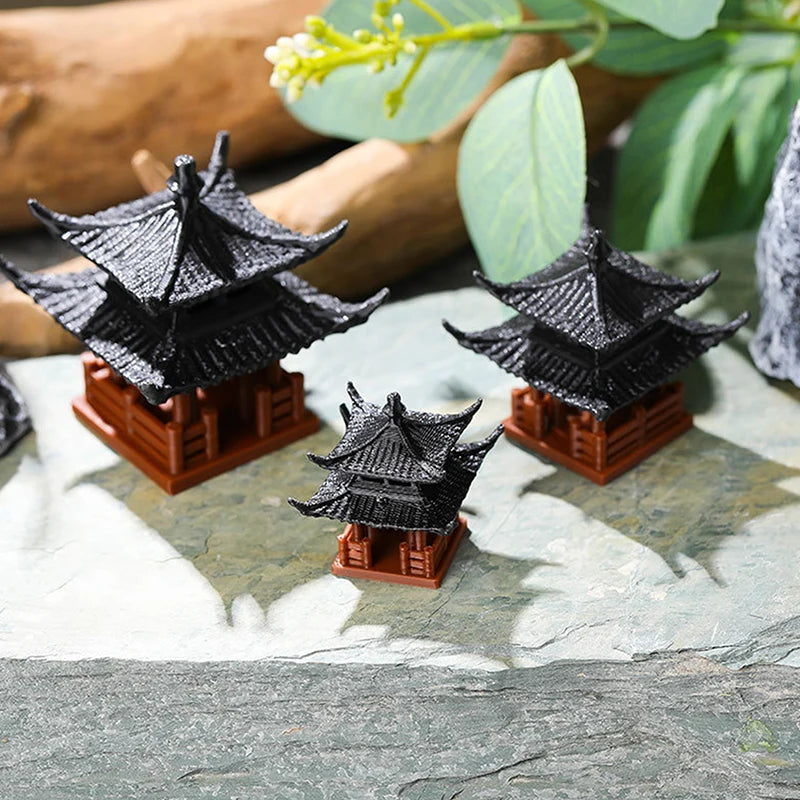 Mini Pagoda Statue – Zen Garden, Bonsai & Aquarium Decor Garden Statue Figurine Nixie