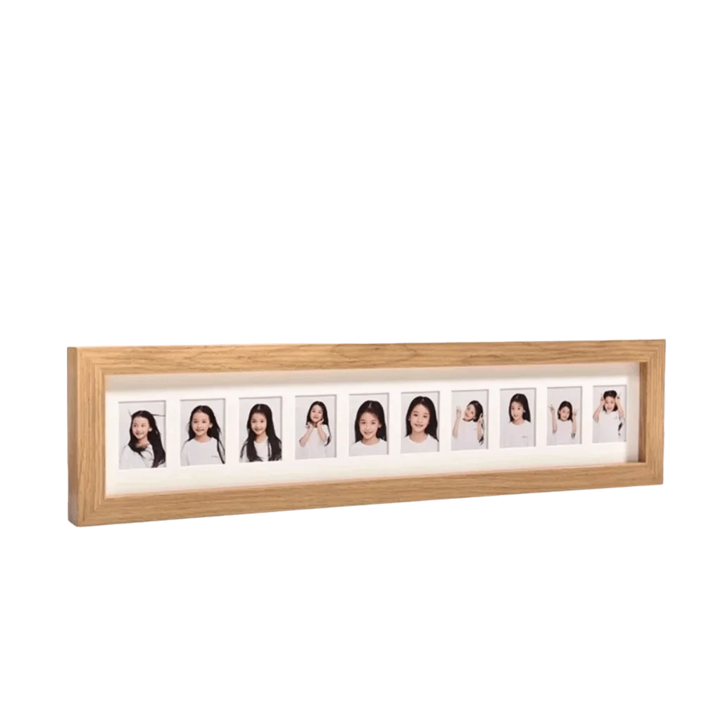 Porous Wooden Multi-Photo Frame – Baby Keepsake Gift