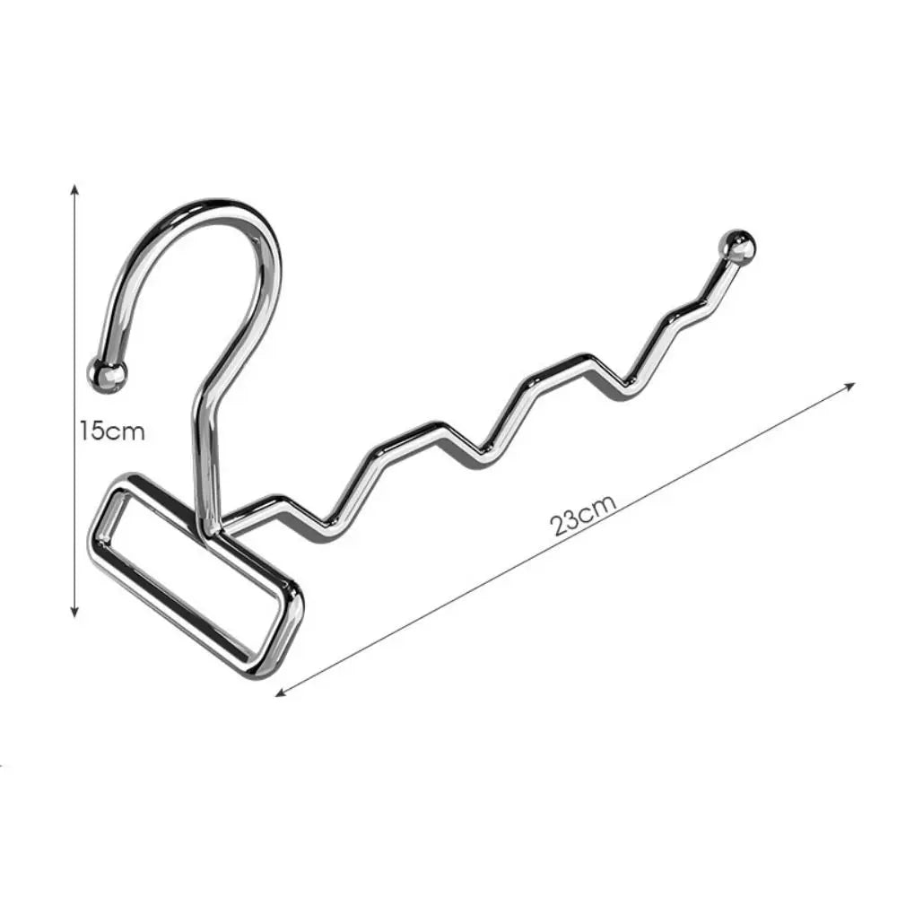 Folding Stainless Steel Clothes Hanger – Multi-Hook Coat Rack Clothes Hanger Nixie silver-non rotating