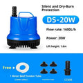 60Hz Submersible Aquarium Water Pump – Fish Tank & Pond Aquarium Water Pump Nixie 20W 1M With Pipe