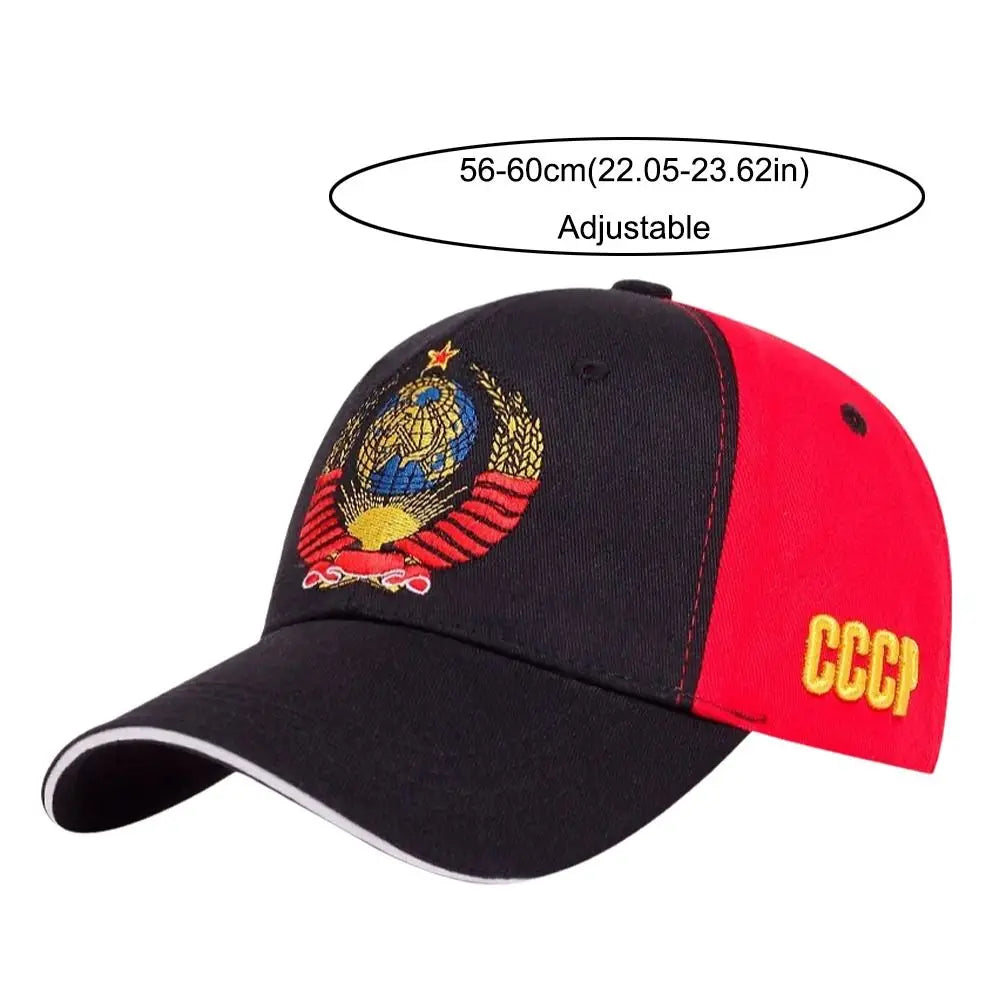 CCCP Embroidered Snapback Baseball Cap | Adjustable Cotton Hat Snapback Baseball Cap Nixie