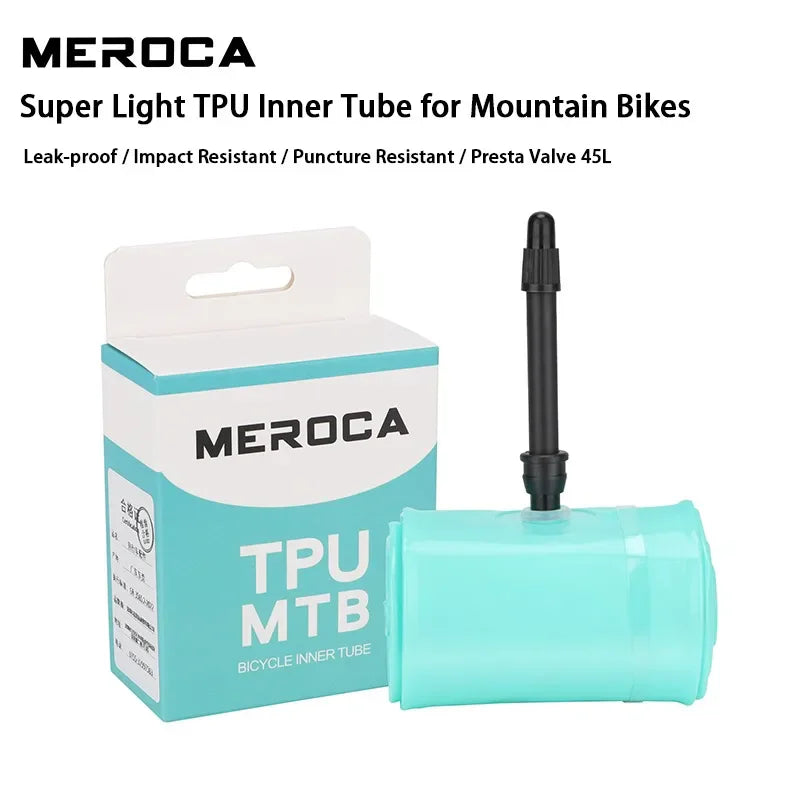 MEROCA MTB TPU Inner Tube 26/27.5/29" Ultralight Presta Valve Bike Inner Tube Nixie