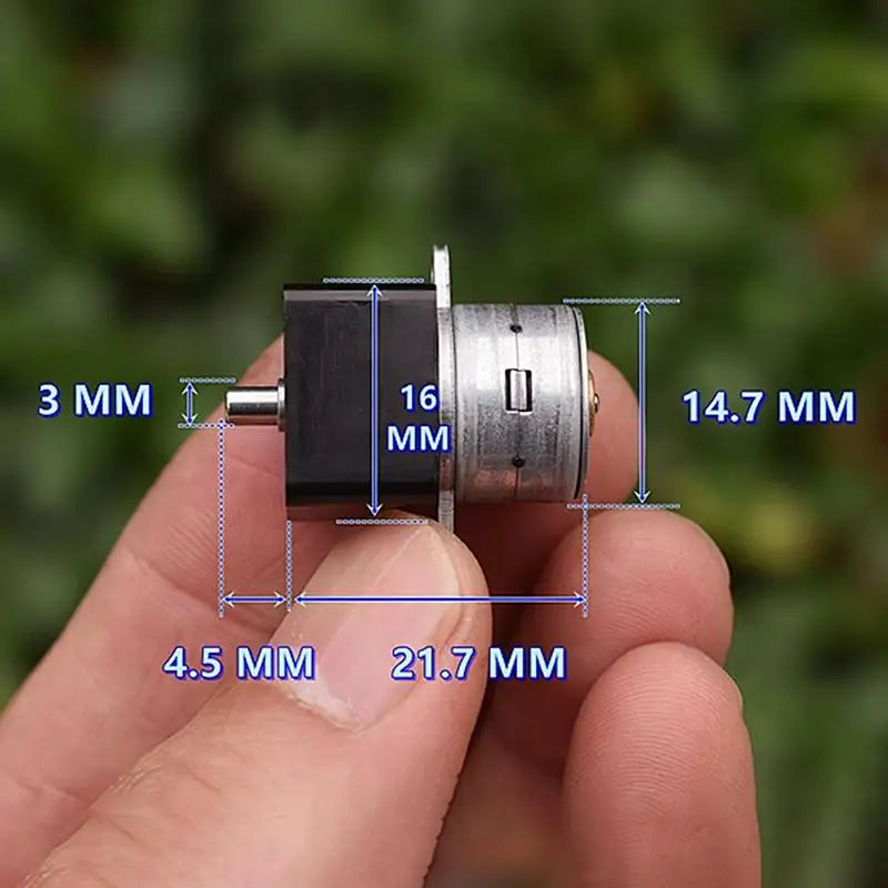15BY Mini 15mm 2-Phase 4-Wire Gear Stepper Motor Metal Gearbox Gear Stepper Motor Nixie