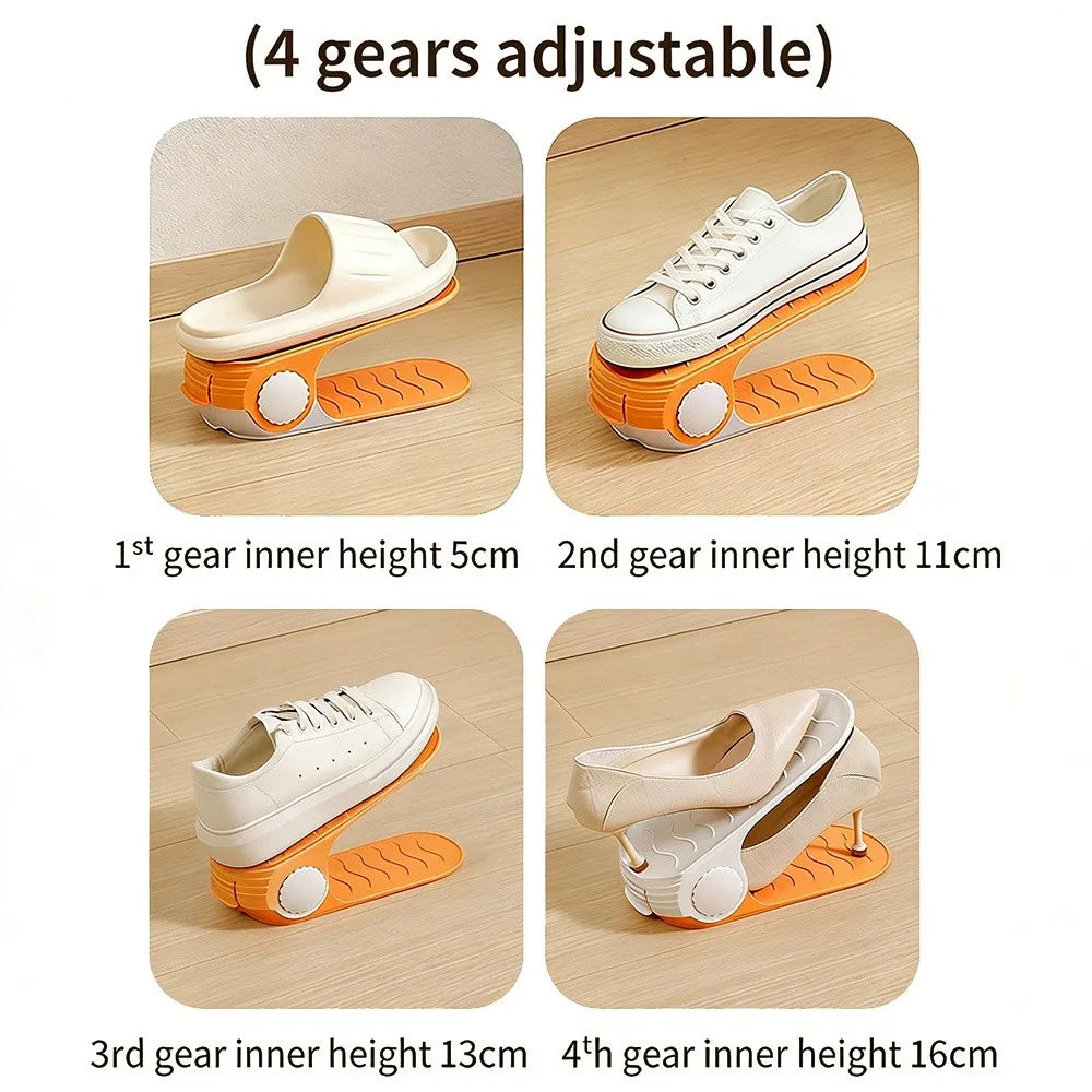 Double Layer Adjustable Shoe Rack Organizer | Space Saving