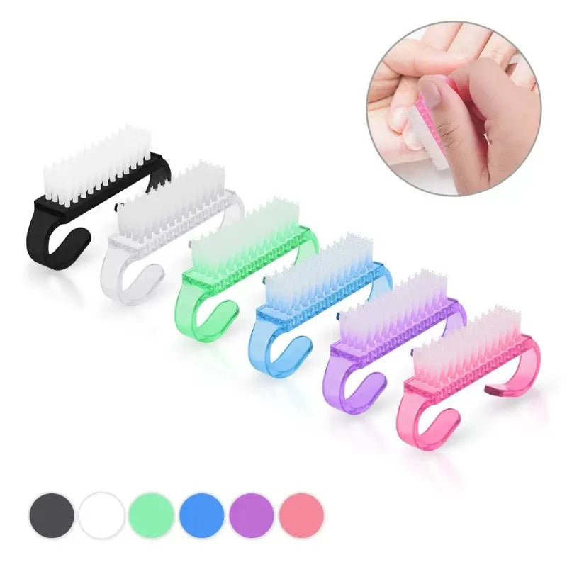 10Pcs Nail Cleaning Brushes – Manicure & Pedicure Tool Set