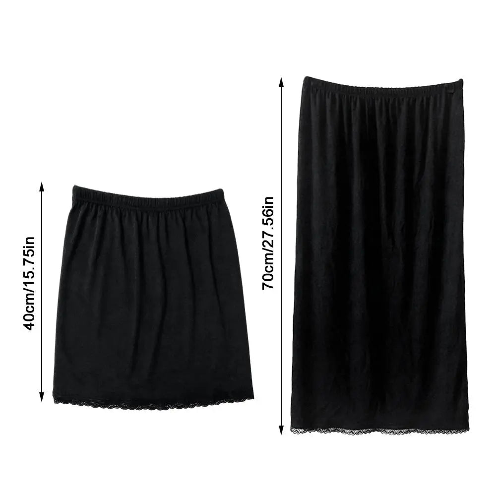 Women's Lace Half Slip Underskirt – Lightweight Anti-Sheer Liner Half Slip Underskirt Nixie