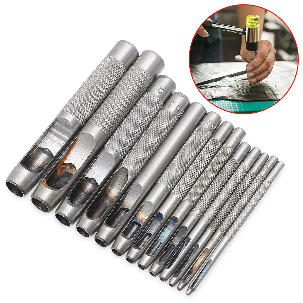Carbon Steel Screw Leather Hole Punch Tool 1–10mm Leather Hole Punch Nixie
