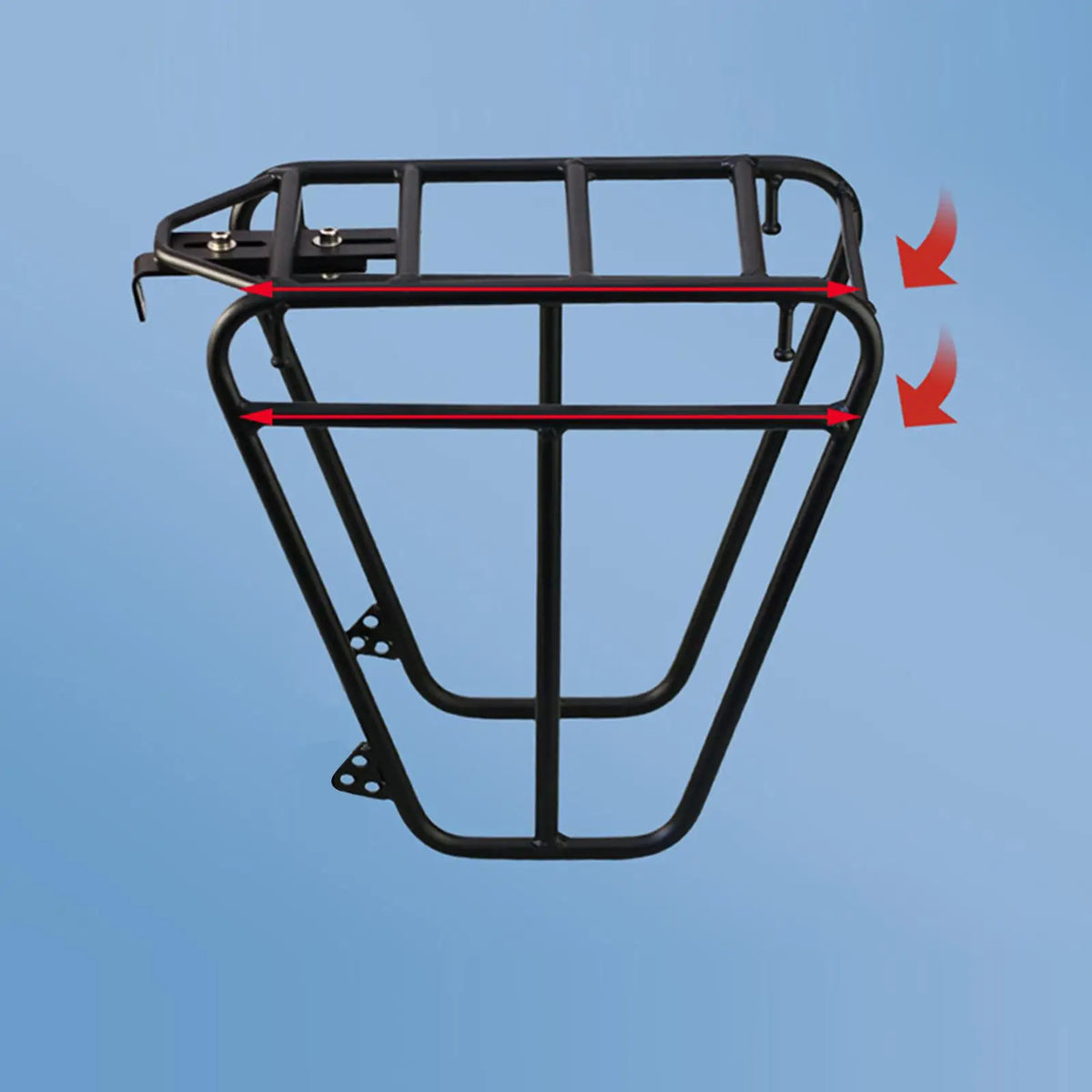 Heavy Duty Steel Front Bike Rack – 25kg Mountain & Road Cargo Front Bike Rack Nixie